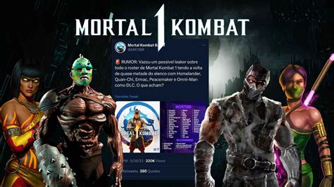 mortal kombat 1 leak|Mortal Kombat 1 Leaks – All Characters and More